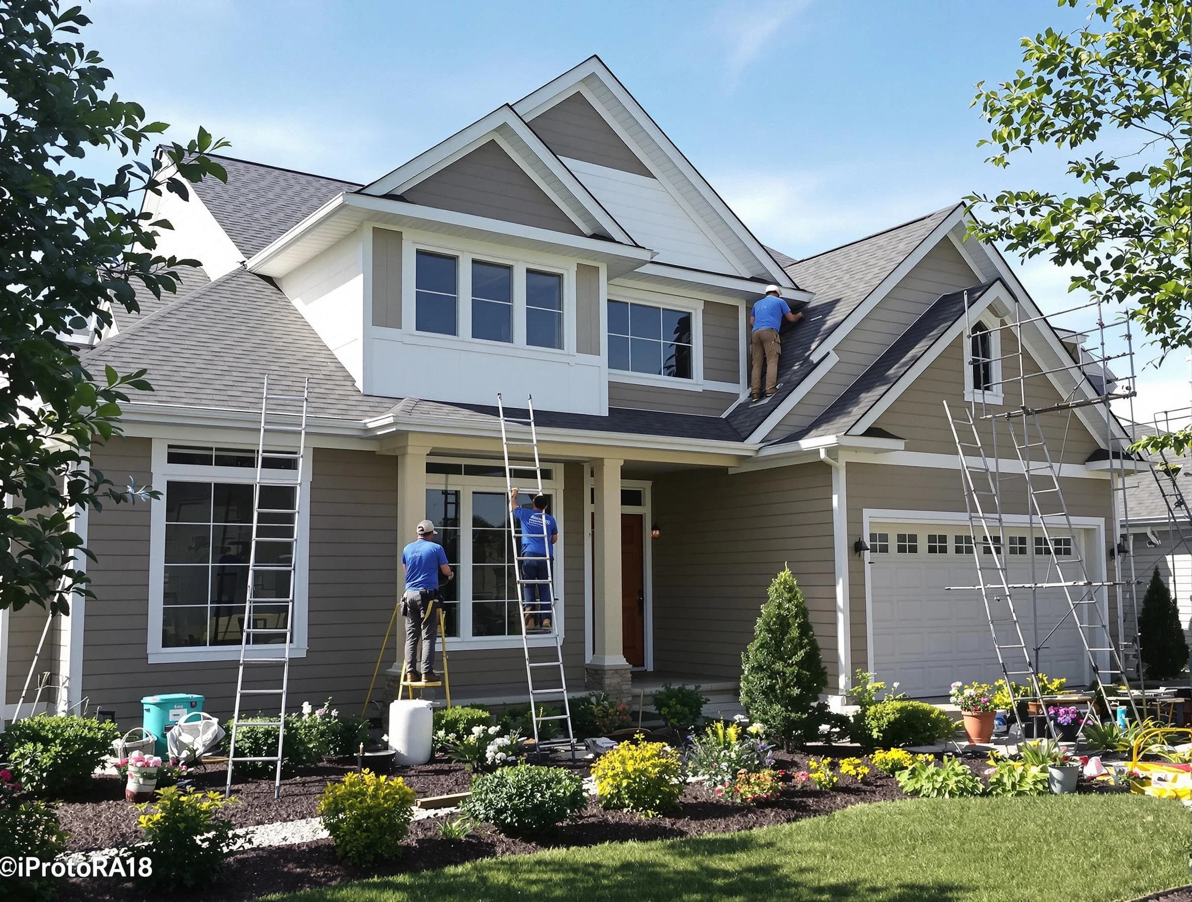 Detailed exterior painting by Chandler House Painters in Chandler